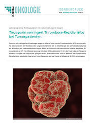 Tinzaparin verringert Thrombose-Rezidivrisiko bei Tumorpatienten