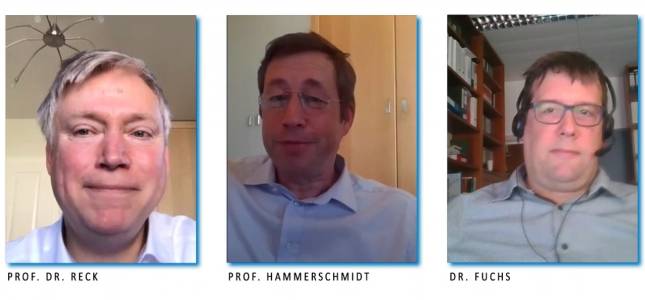 Prof. Dr. Stefan Hammerschmidt, Klinikum Chemnitz,
Prof. Dr. med. Martin Reck, LungenClinic Großhansdorf,
Priv. Doz. Dr. med. Florian Fuchs, Universitätsklinikum Erlangen