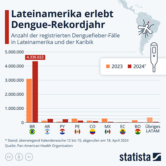 Zunahme Dengue-Infektionen in Brasilien